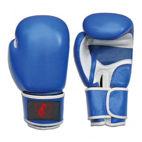 New Men's 2015 Boxing Gloves Cowhide Leather,Blue and White